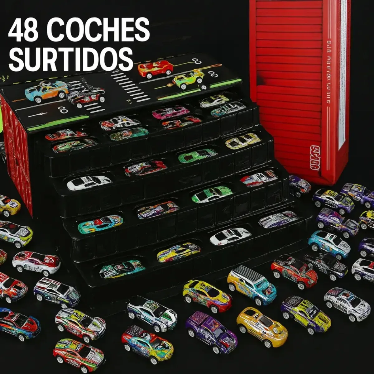Caja 48 Autitos de Metal