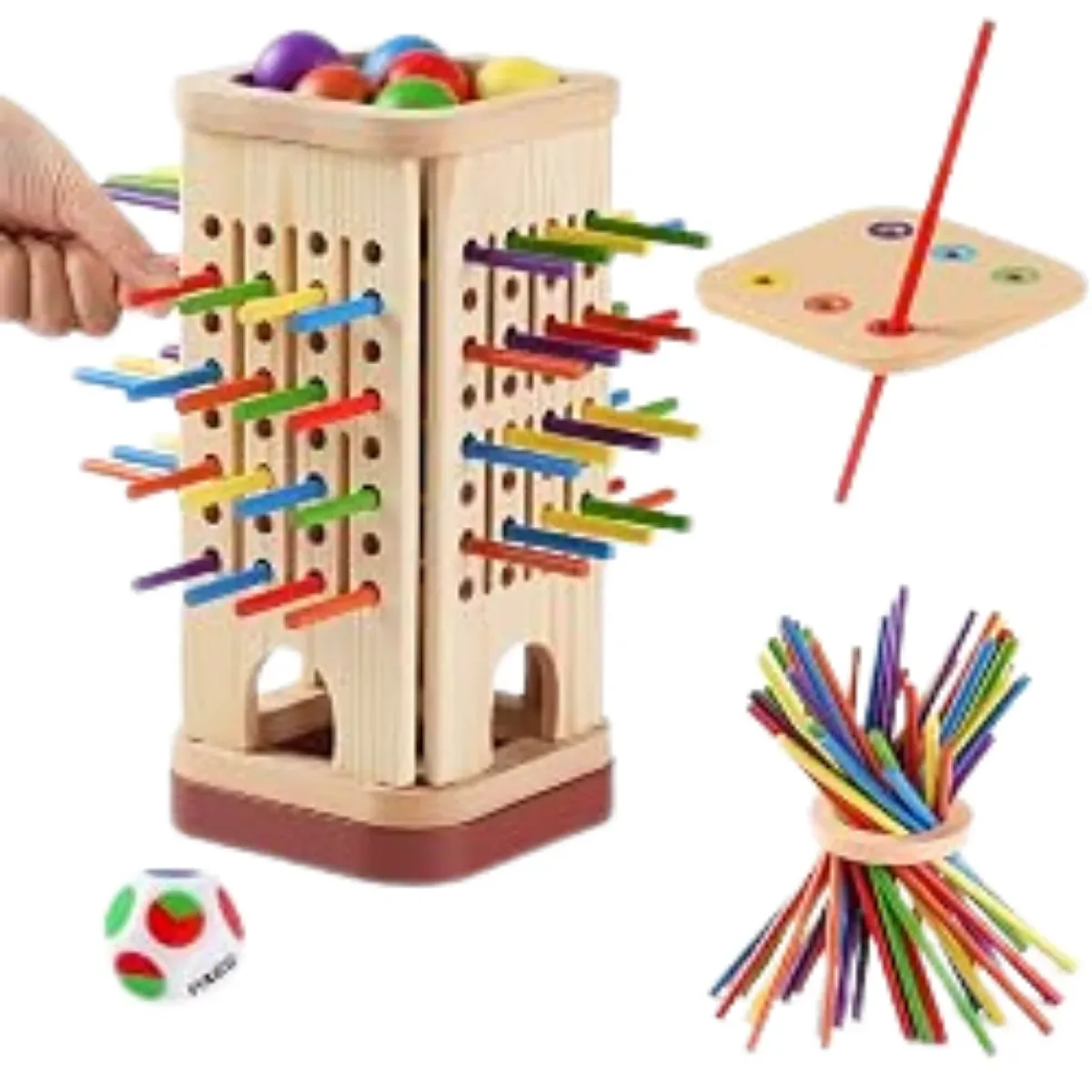 Juego Montessori Madera - Torre de Equilibrio