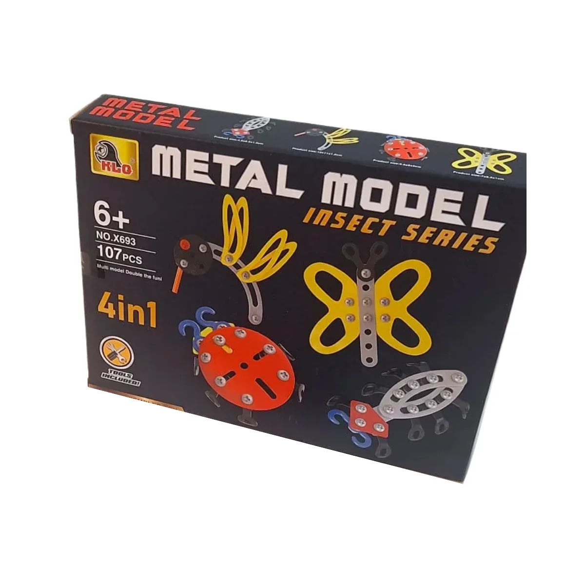 Mecano Insectos - 107 piezas Metal