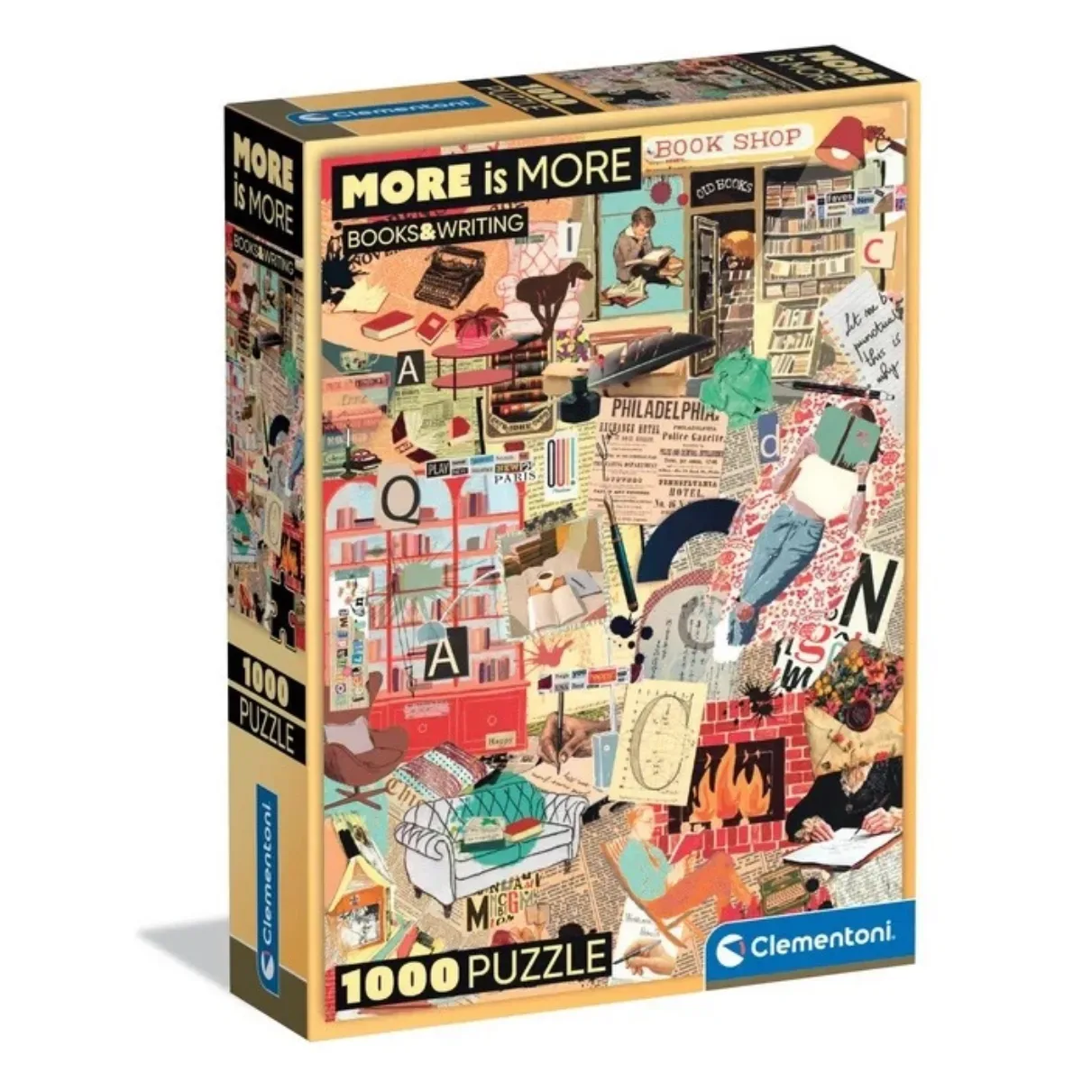 Puzzle Clementoni 1000 piezas - Libros y Escritura