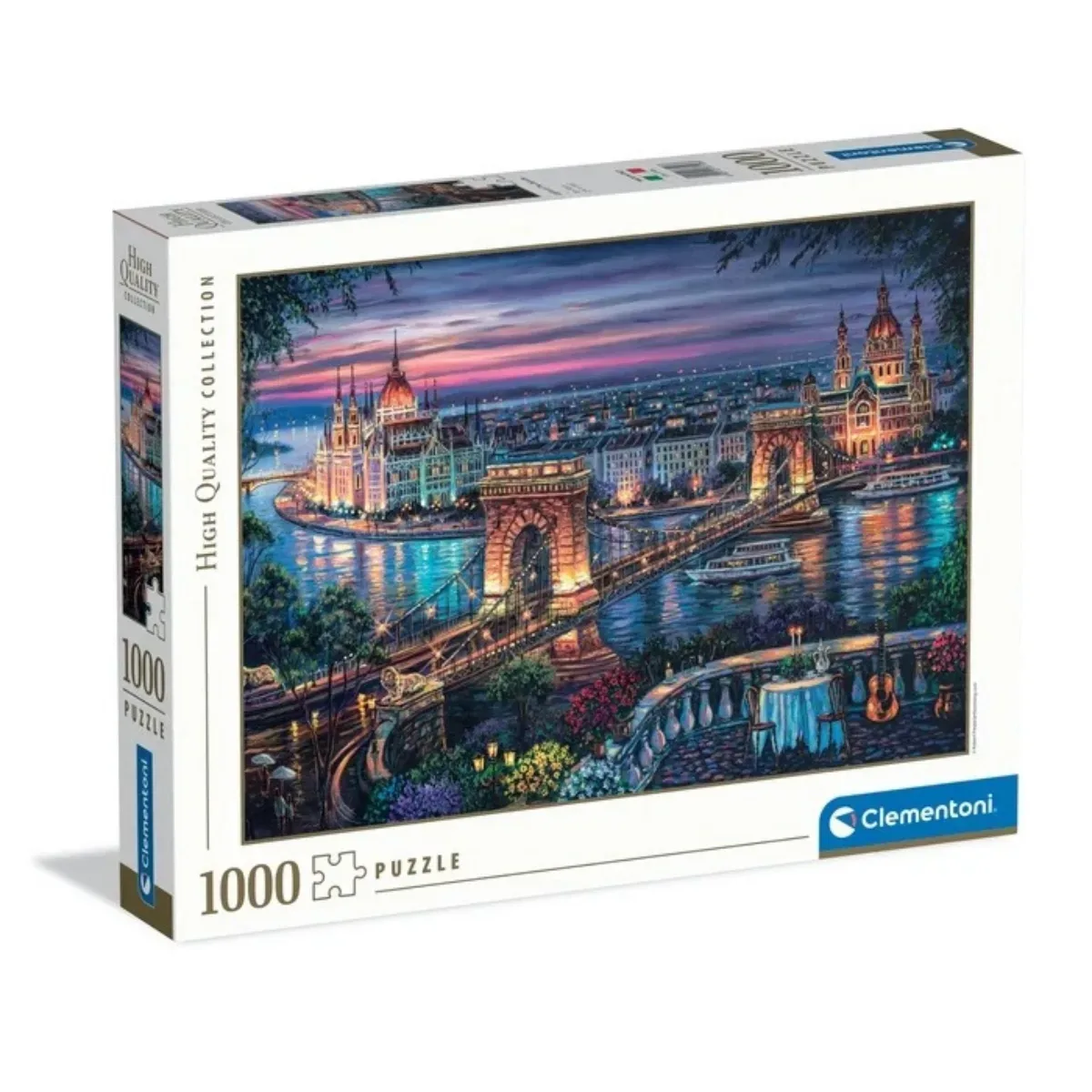 Puzzle Clementoni 1000 piezas - Luces del Danubio