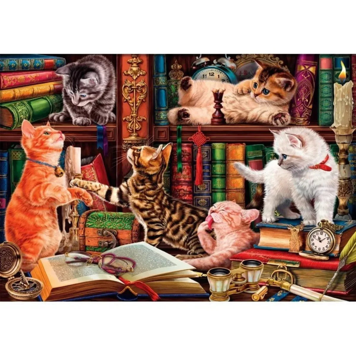 Puzzle Clementoni 1000 piezas - Gatitos Curiosos
