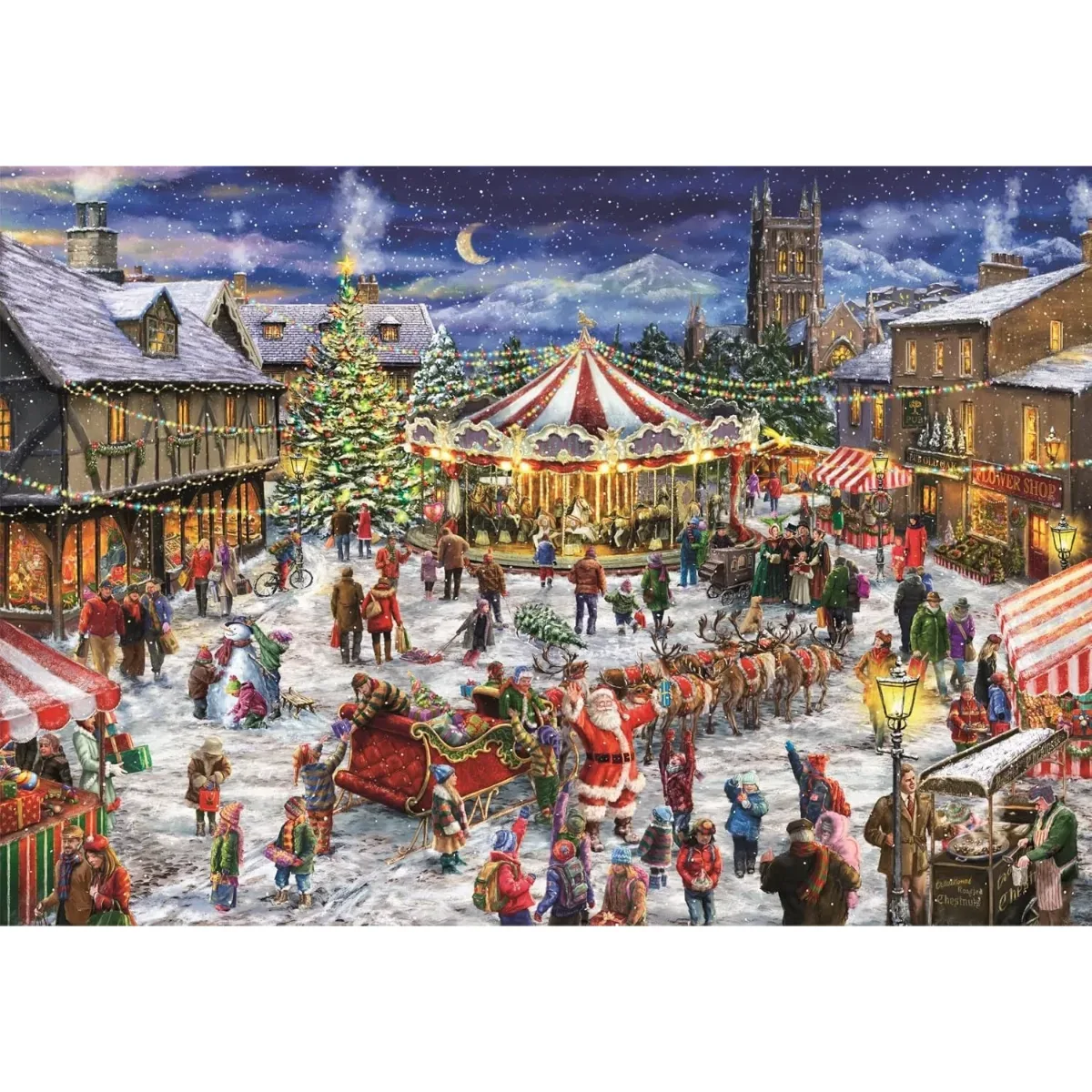 Puzzle Clementoni 1500 piezas - Feria de Navidad