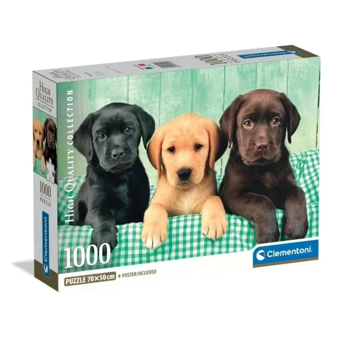 Puzzle Clementoni 1000 piezas - Tres Labradores