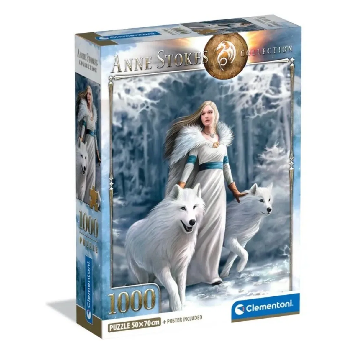 Puzzle Clementoni 1000 piezas - Anne Stokes Guardianes de Invierno