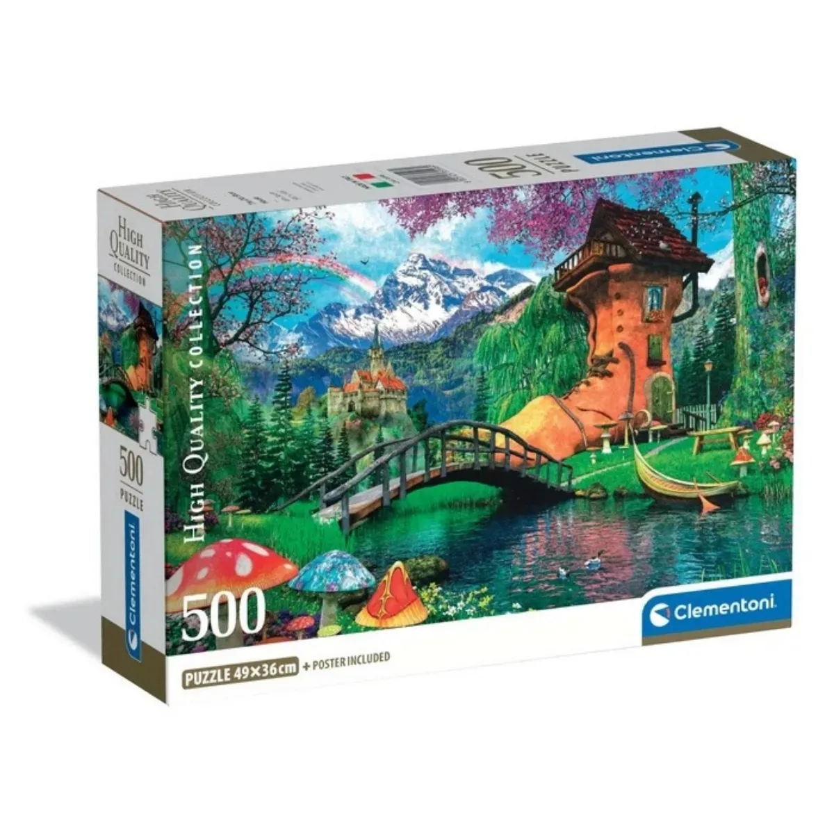 Puzzle Clementoni 500 piezas - La Vieja Casa de Zapatos