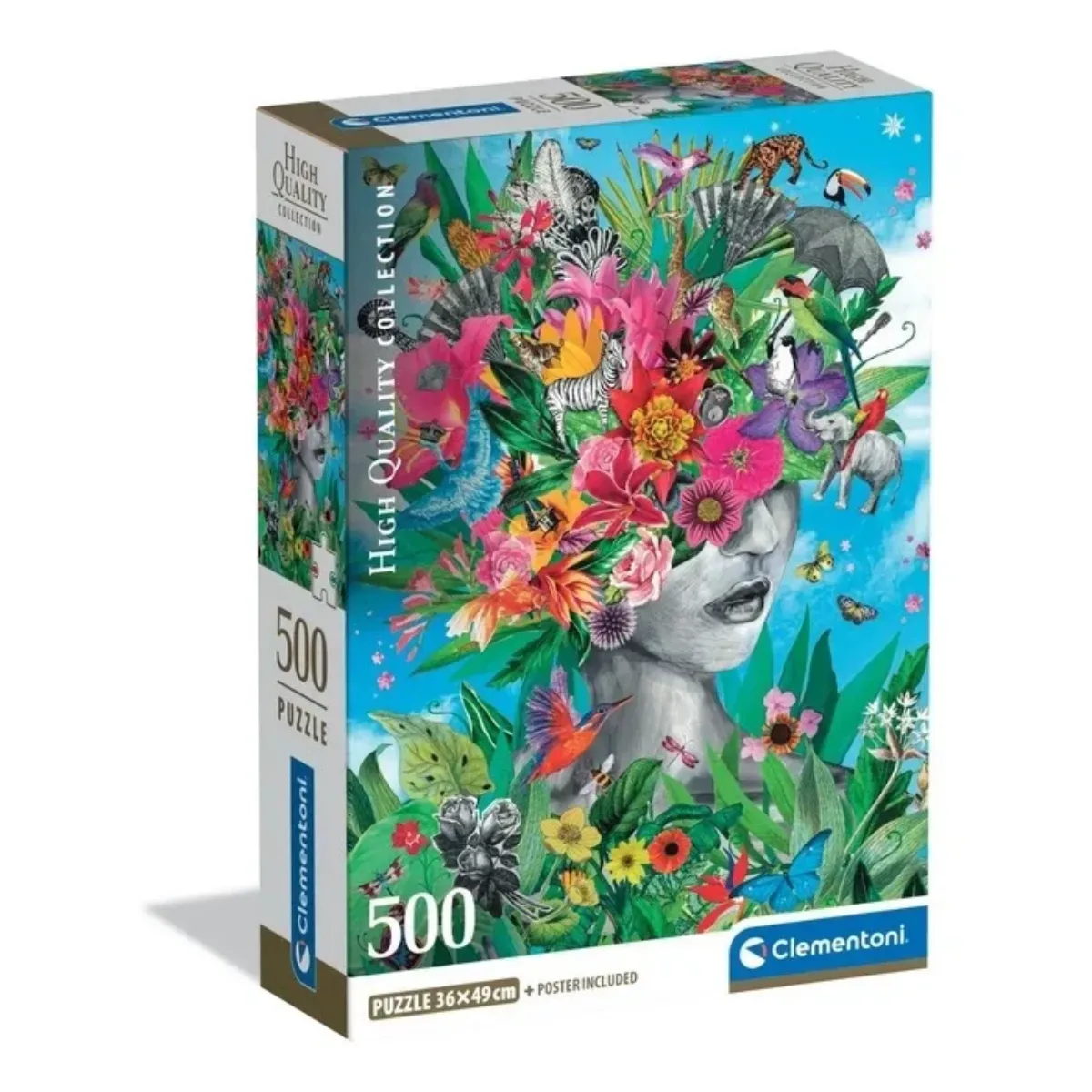 Puzzle Clementoni 500 piezas - Cabeza en la Jungla