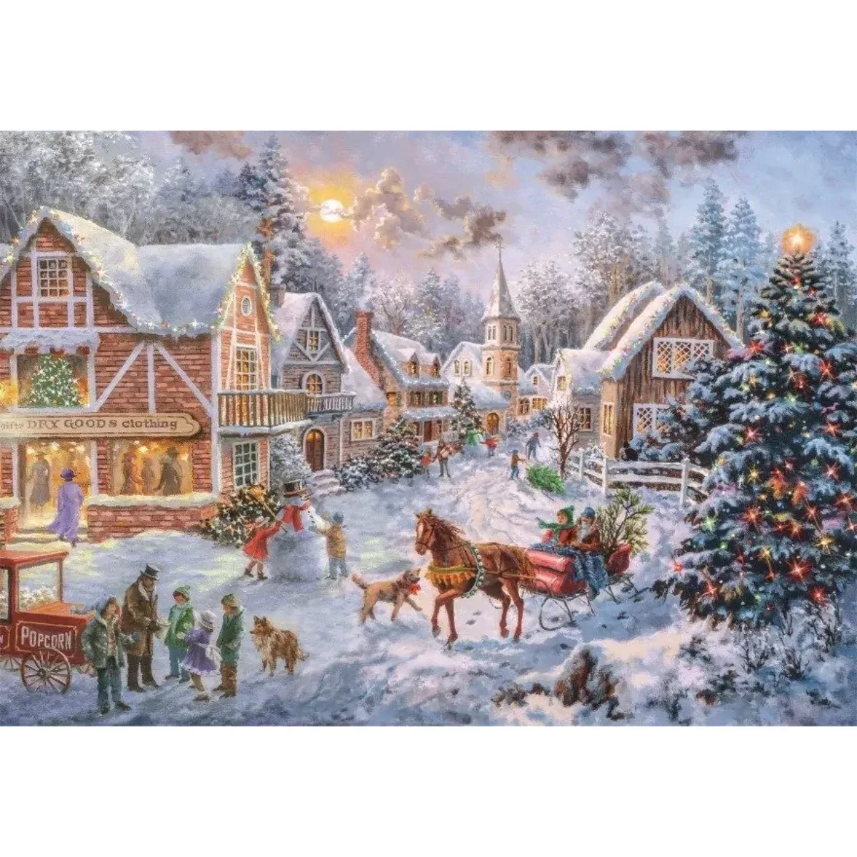 Puzzle Clementoni 1000 piezas - Preparándose para Navidad