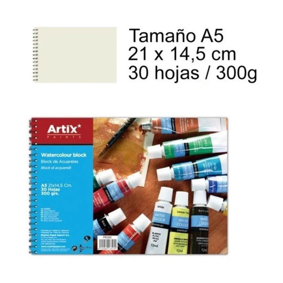 Block de Acuarela A5 300gr