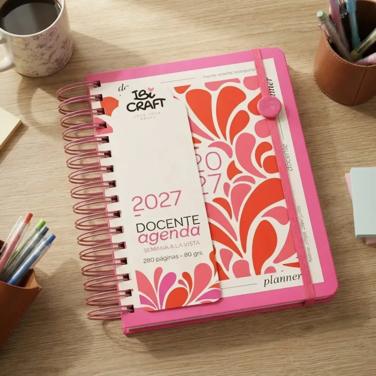 Agenda Semanal 2027 Docente - Ibi Craft