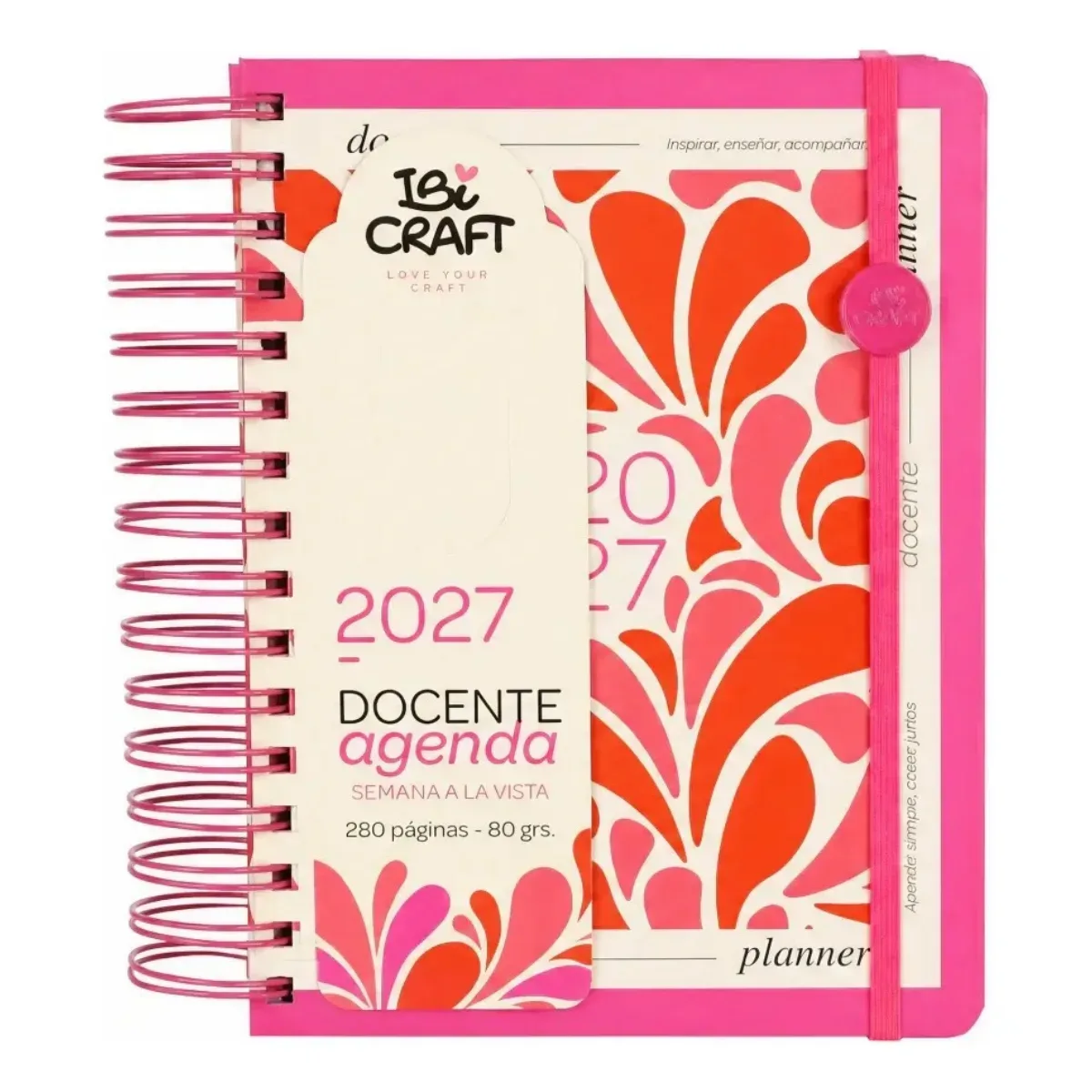 Agenda Semanal 2027 Docente - Ibi Craft