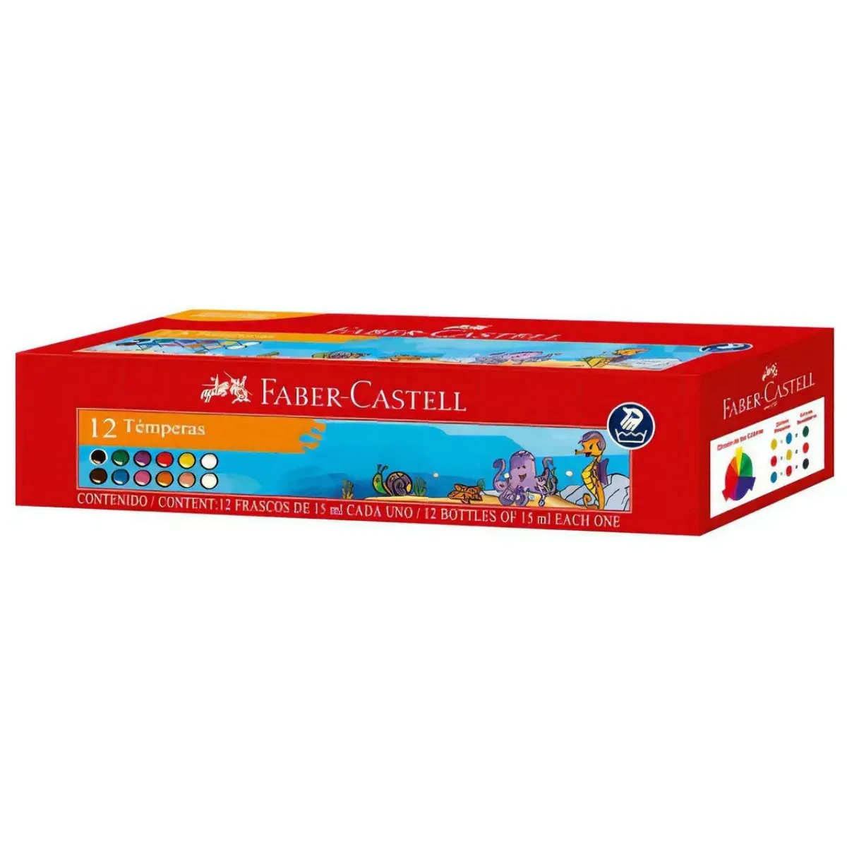 Temperas Surtidas x12 - Faber Castell