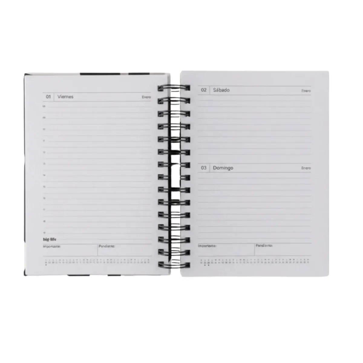 Agenda Diaria 2027 Lunares 16x22cm