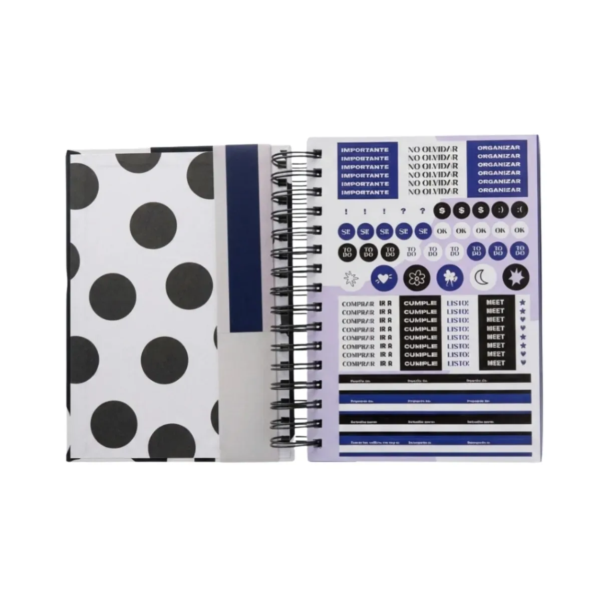 Agenda Diaria 2027 Lunares 16x22cm