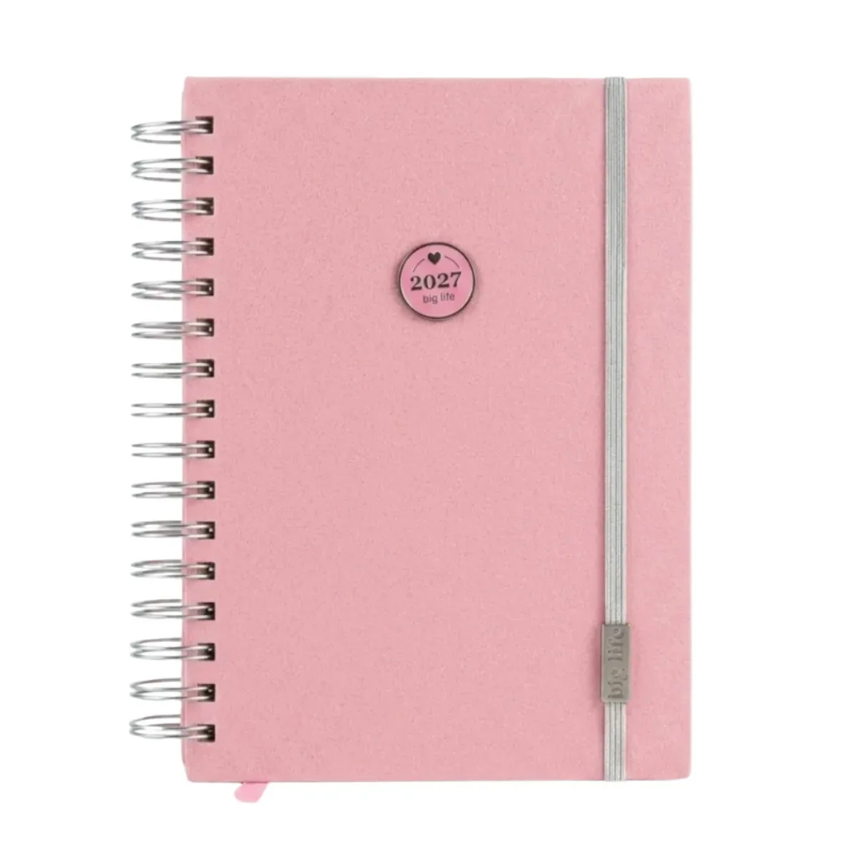 Agenda Semanal 2027 Pastel Rosa 16x22cm