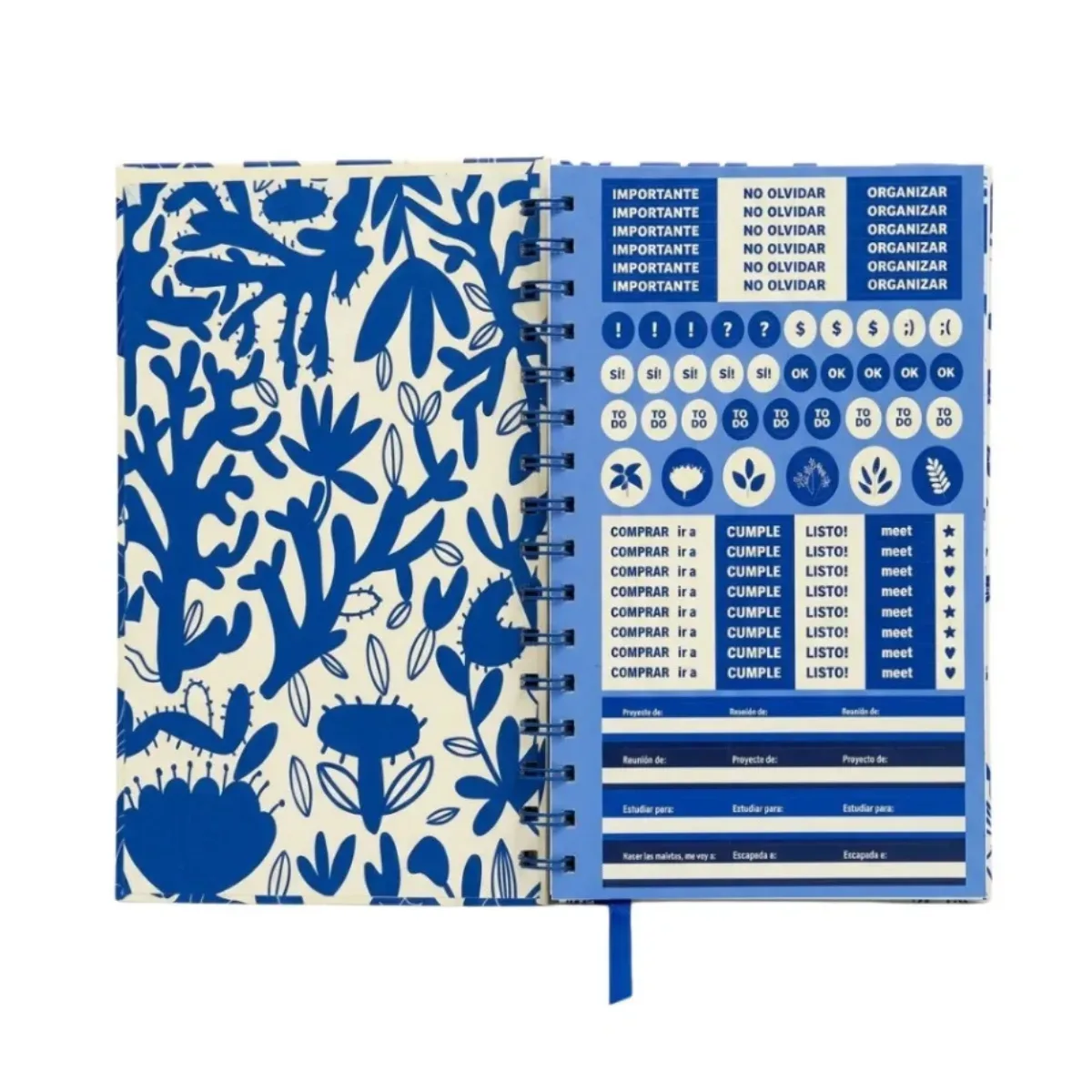 Agenda Semanal 2027 Blue Organic 16x22cm