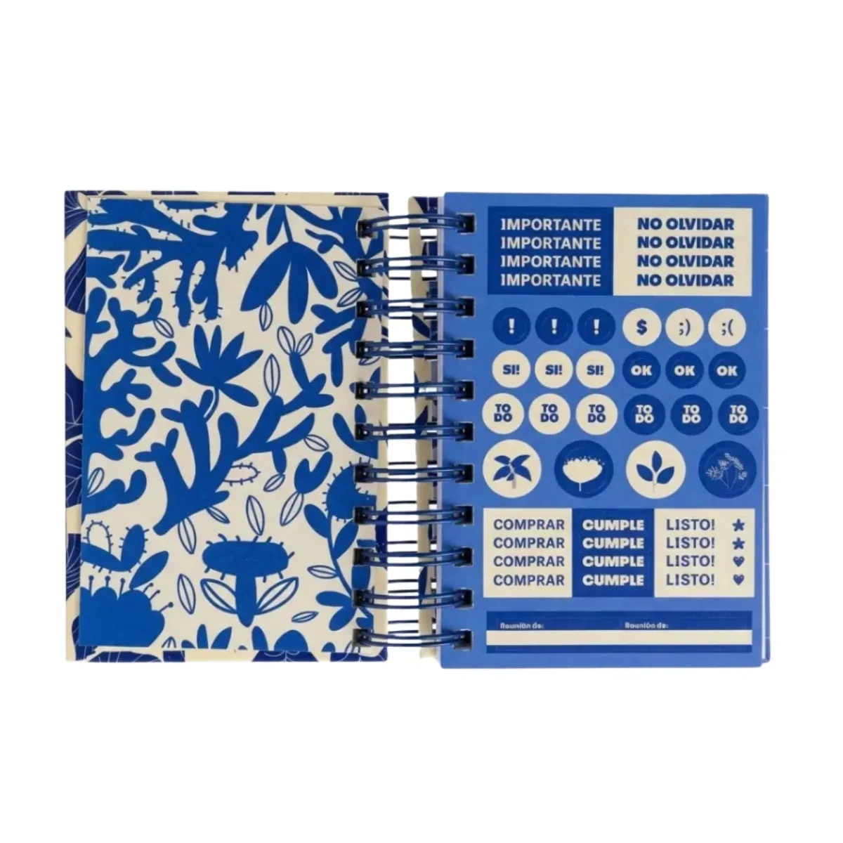 Agenda Diaria de Bolsillo 2027 Blue Organic 10x15cm 
