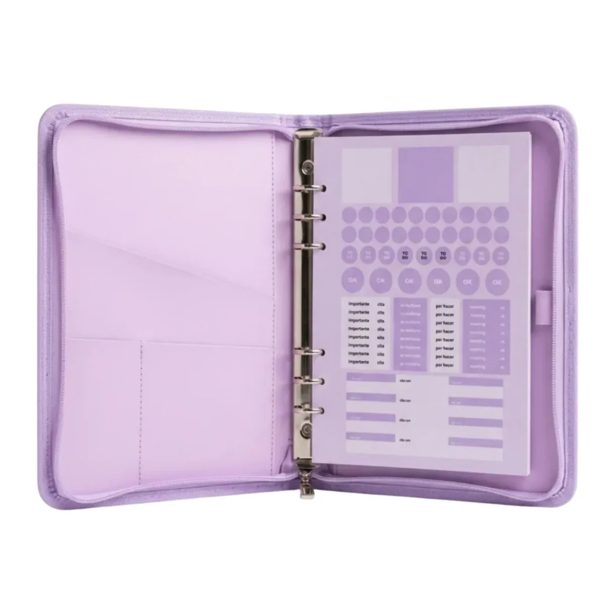 Agenda Perpetua Lila - Planner Puffer
