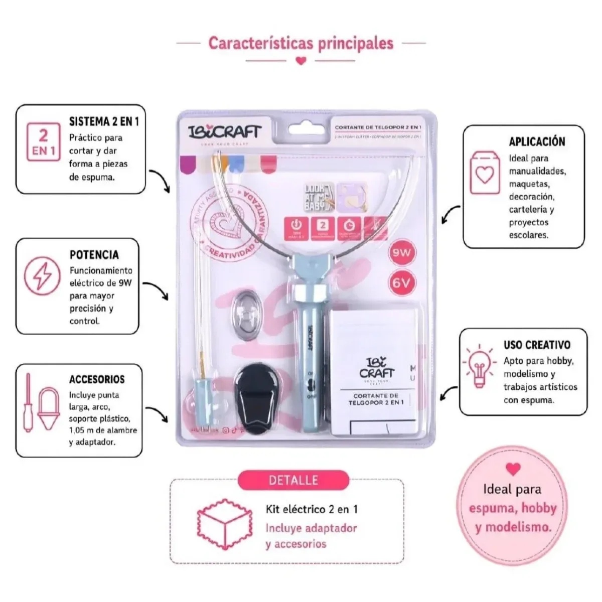 Cortador de Espuma Electrico Ibi Craft 2 en 1