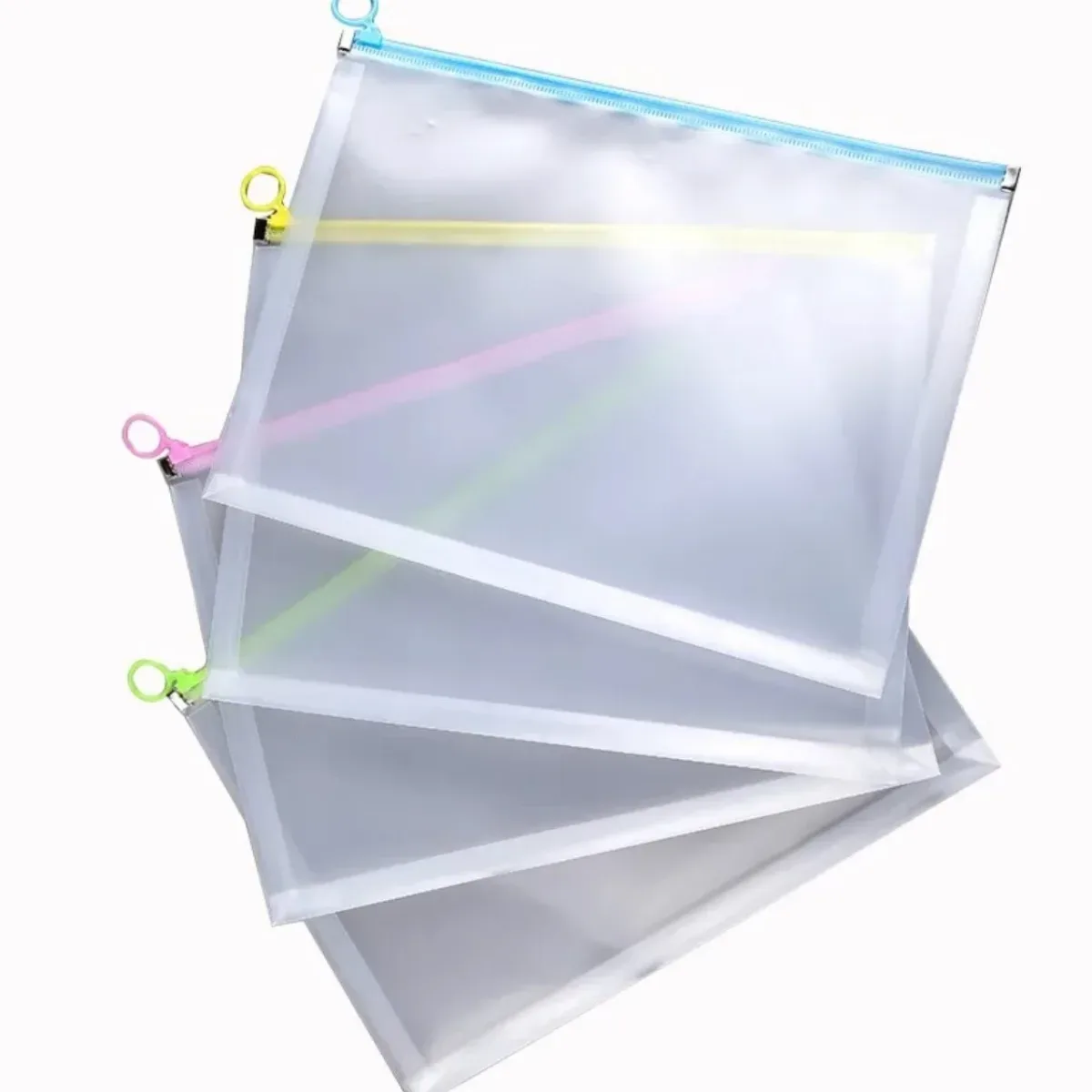 Sobre Plástico Zip A4 Transparente