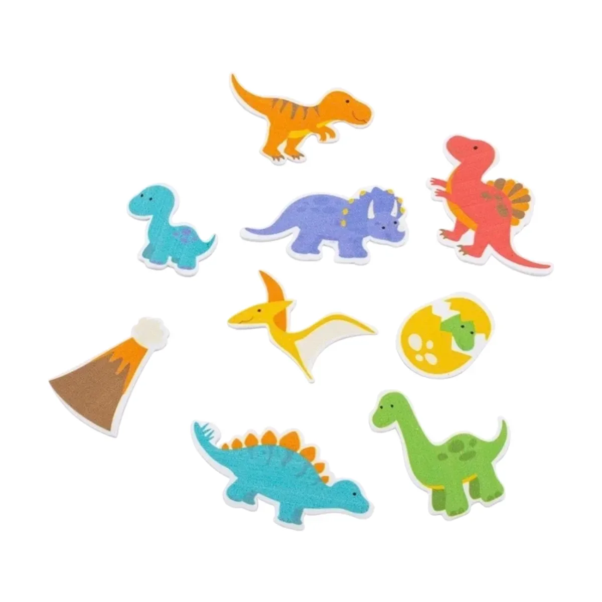 Dinosaurios Goma Eva Adhesiva - 45 Unidades 