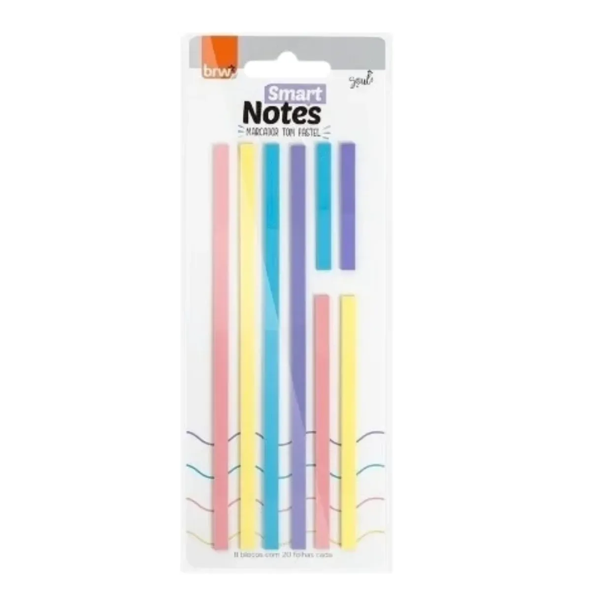 Banderitas Autoadhesivas Largas x125 Pasteles - BRW