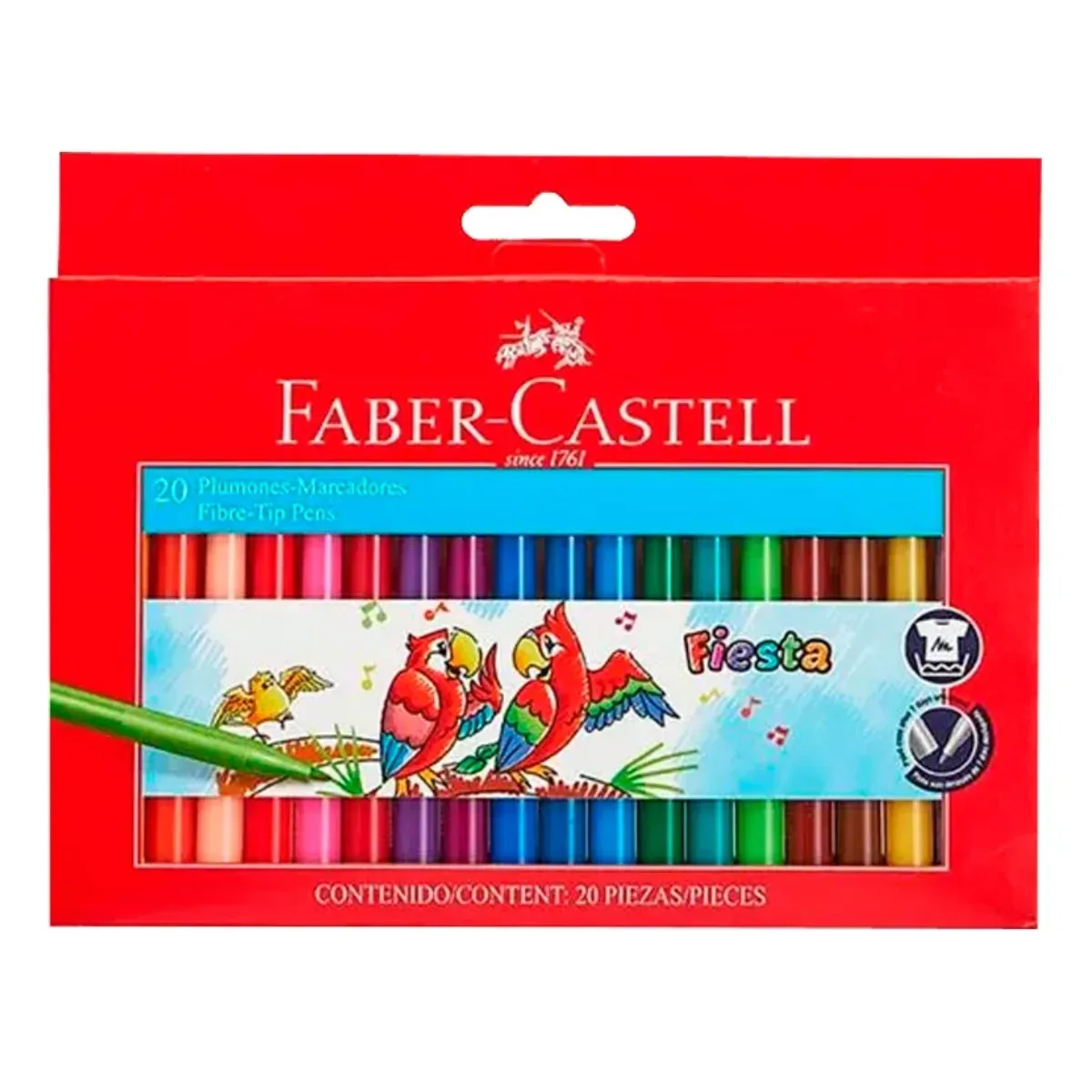 Marcadores Finos x20 - Faber Castell