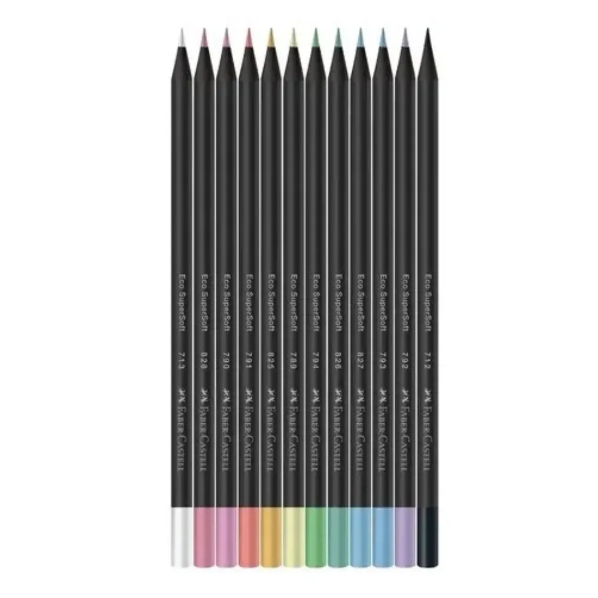 Lápices de Colores Supersoft x12 Pastel - Faber Castell