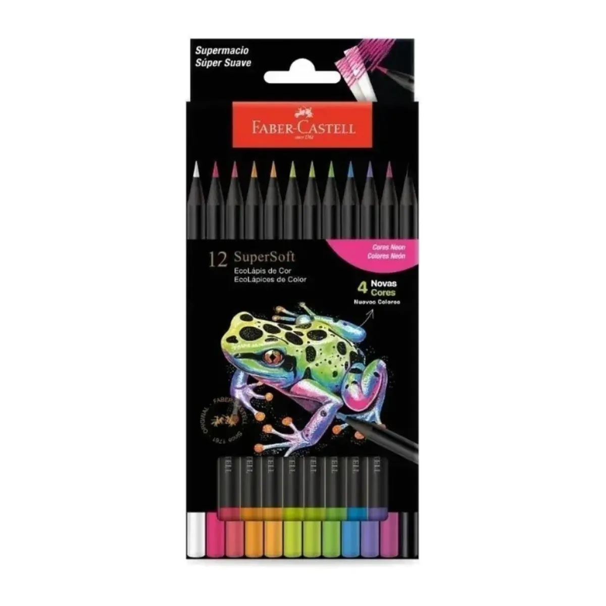 Lápices de Colores Supersoft x12 Neon - Faber Castell (copia)