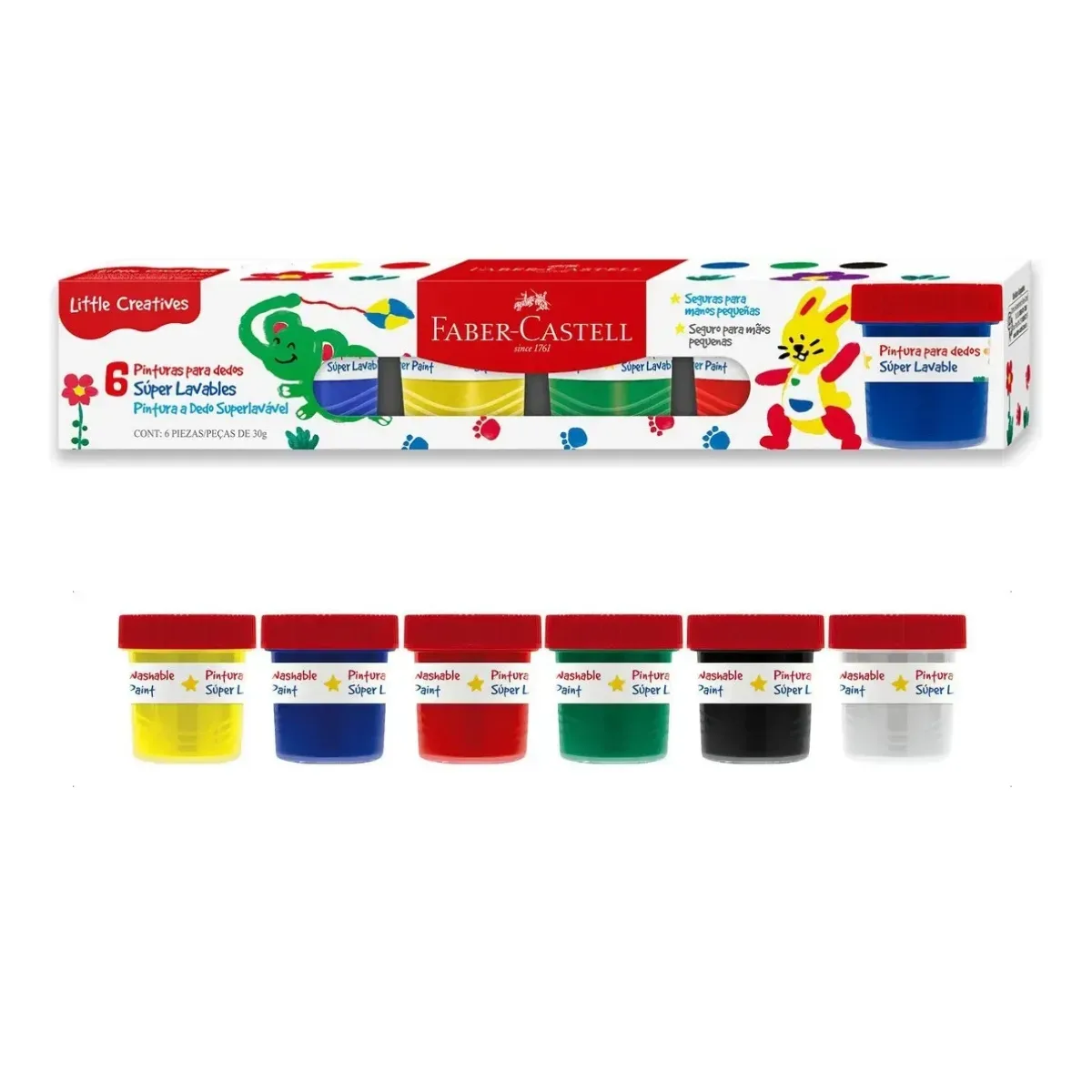Pintura de Dedos x6 - Faber Castell