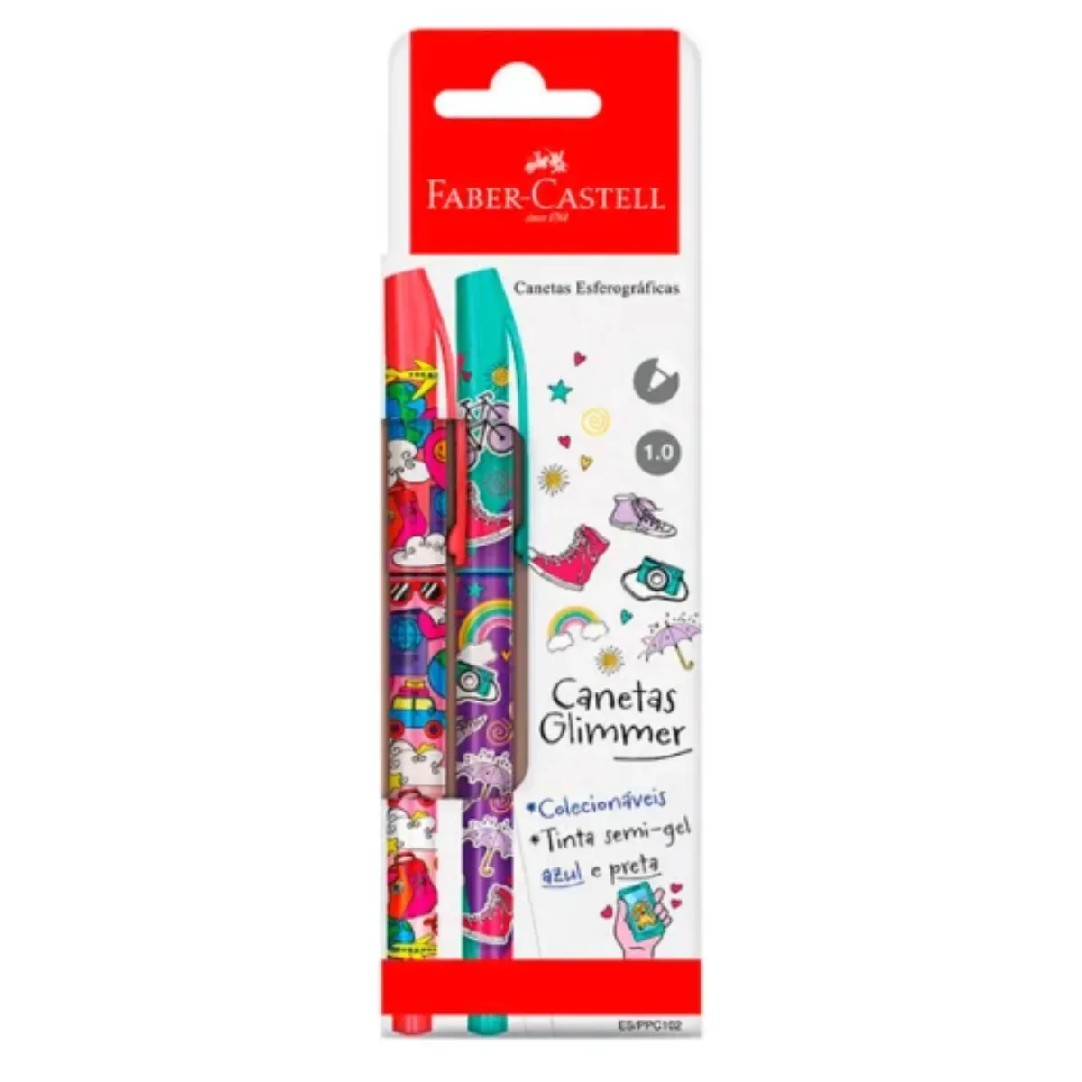 Pack x2 Lapiceras Glimmer - Faber Castell
