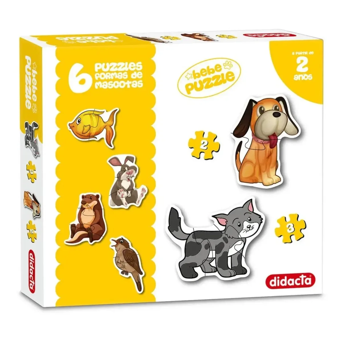 Puzzle Didacta Mascotas x6