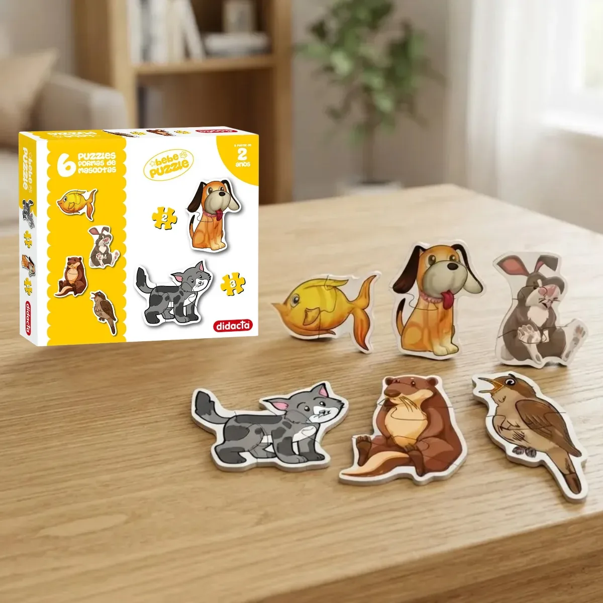 Puzzle Didacta Mascotas x6