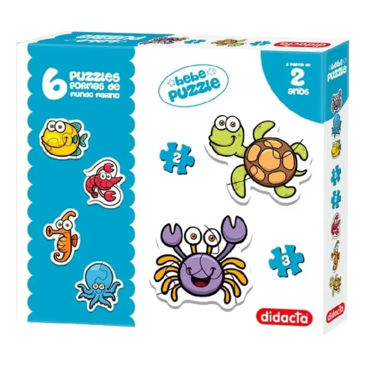 Puzzle Didacta Mundo Marino x6