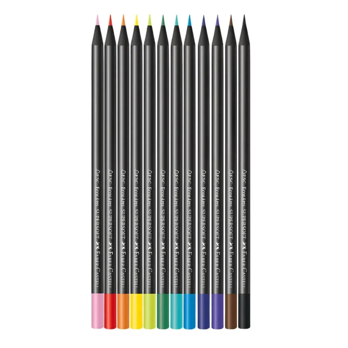 Lápices de Colores Supersoft x12 - Faber Castell