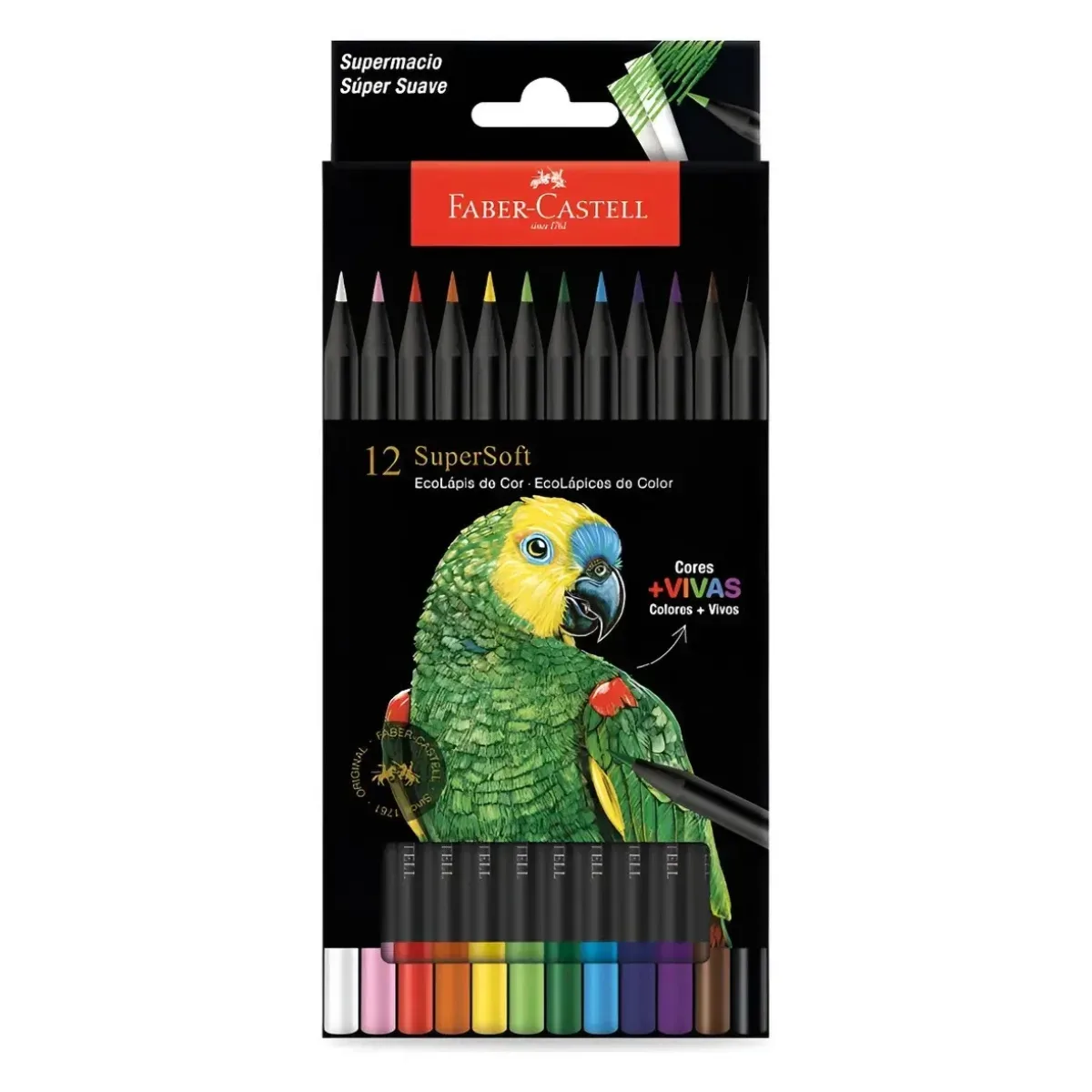 Lápices de Colores Supersoft x12 - Faber Castell