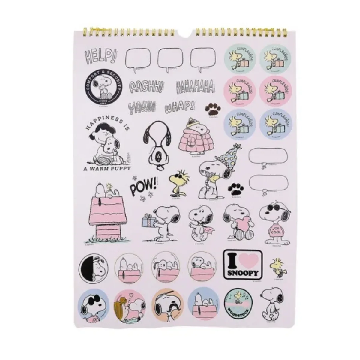 Calendario Snoopy 2027 - Mooving