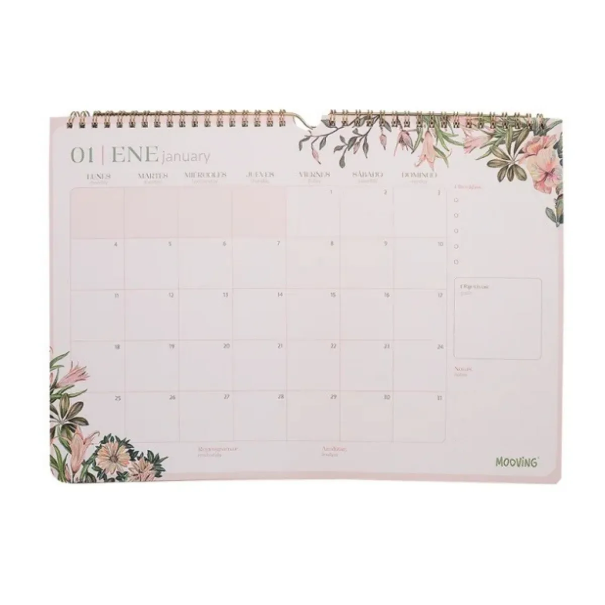 Calendario Floral 2027 - Mooving 