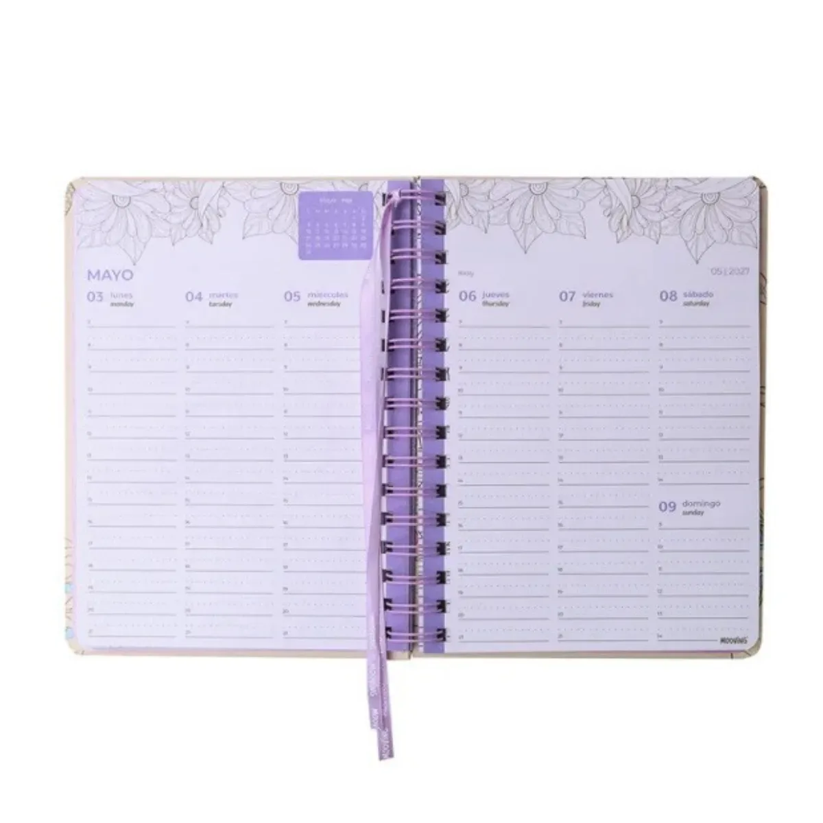 Agenda Semanal 2027 The Coloring - Mooving
