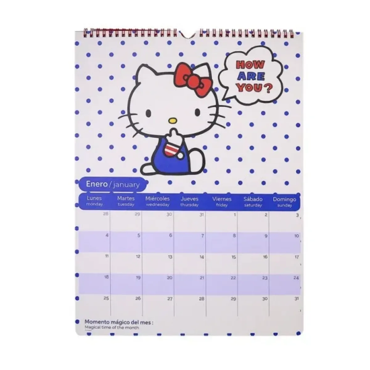 Calendario Hello Kitty 2027 - Mooving