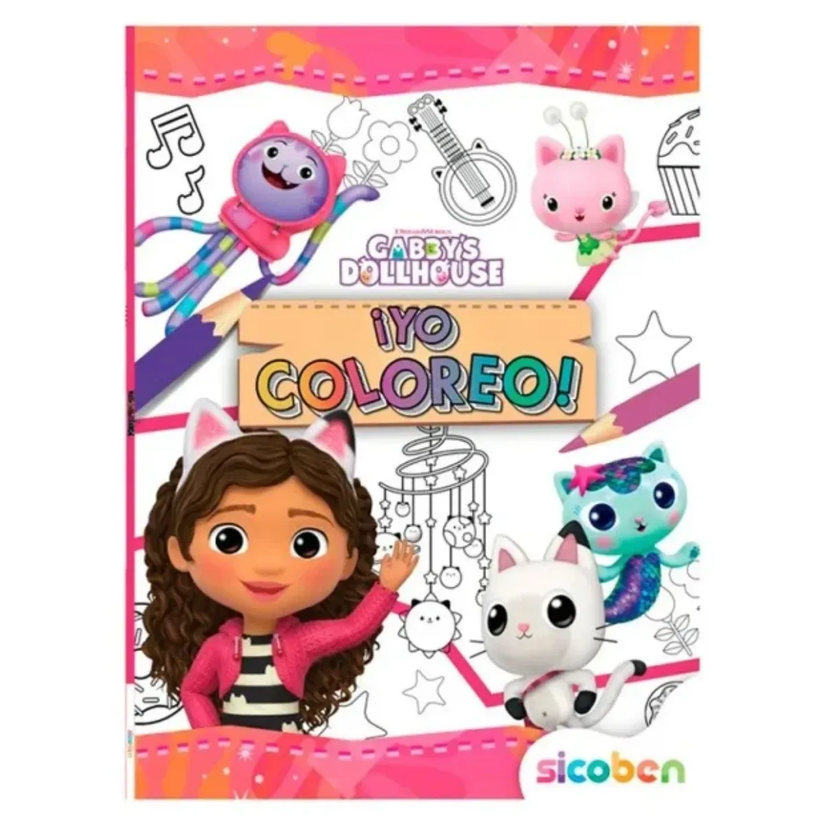 Libro Colorear Gabby Dollhouse