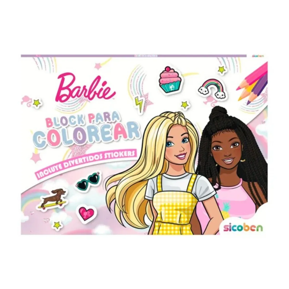 Block para Colorear Barbie