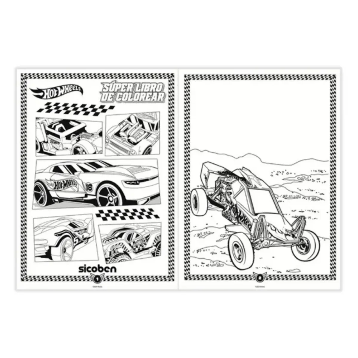 Super Libro de Colorear Hot Wheels
