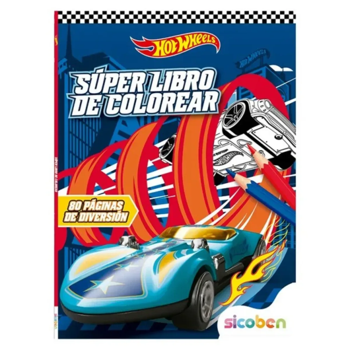 Super Libro de Colorear Hot Wheels
