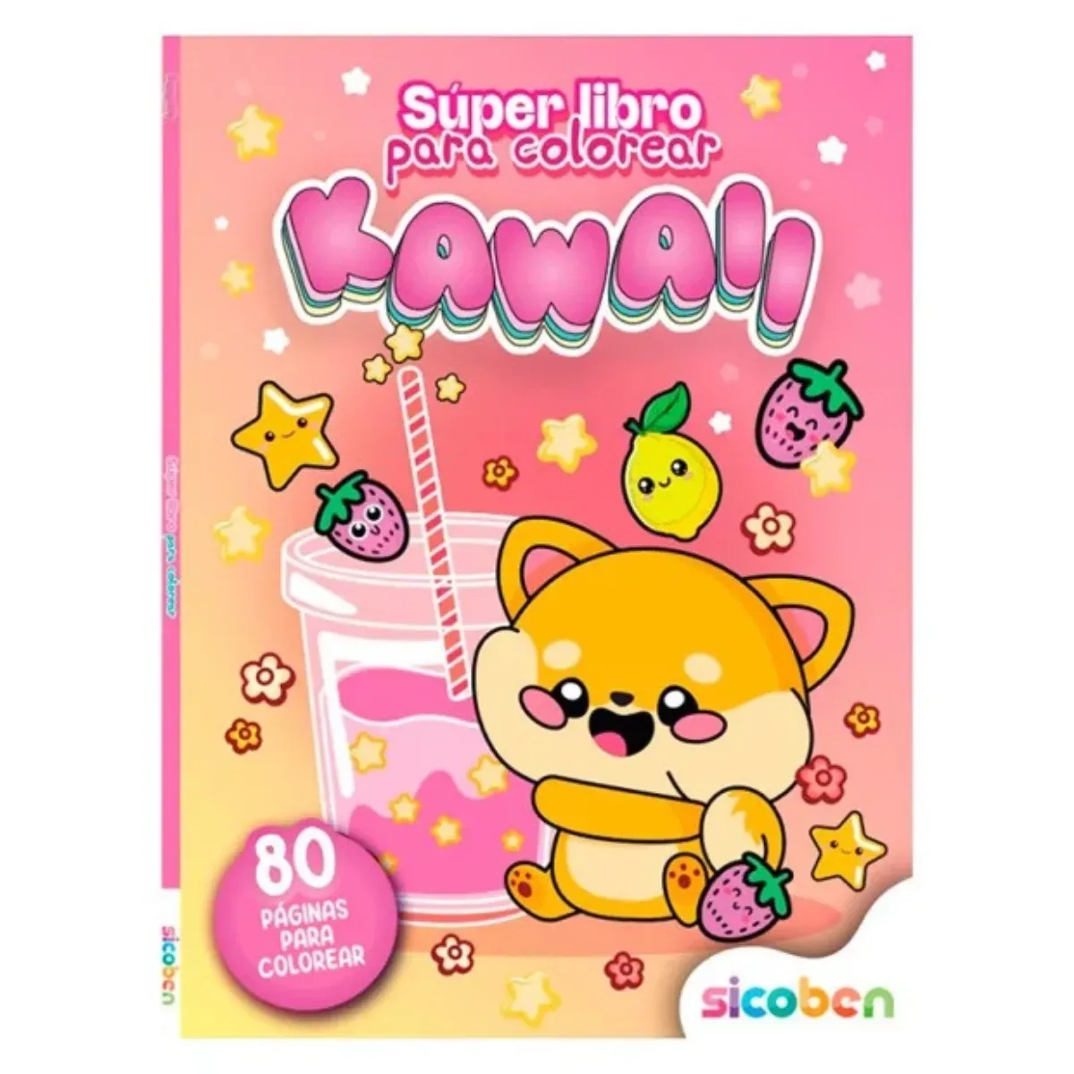 Super Libro de Colorear Kawaii