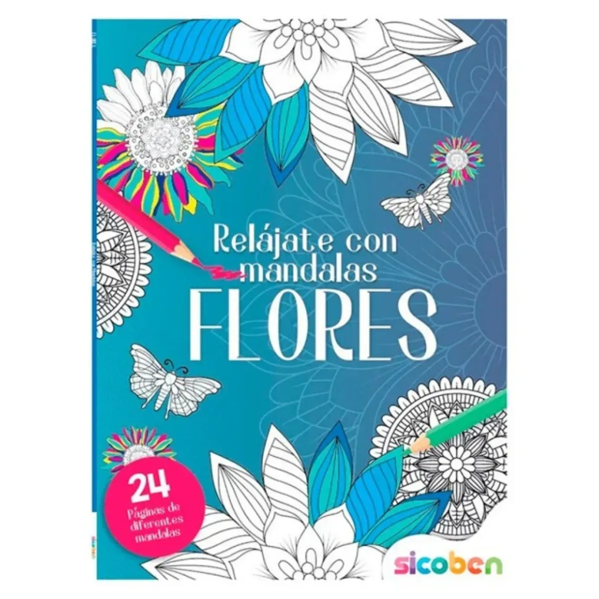 Libro para Colorear Mandalas - Flores