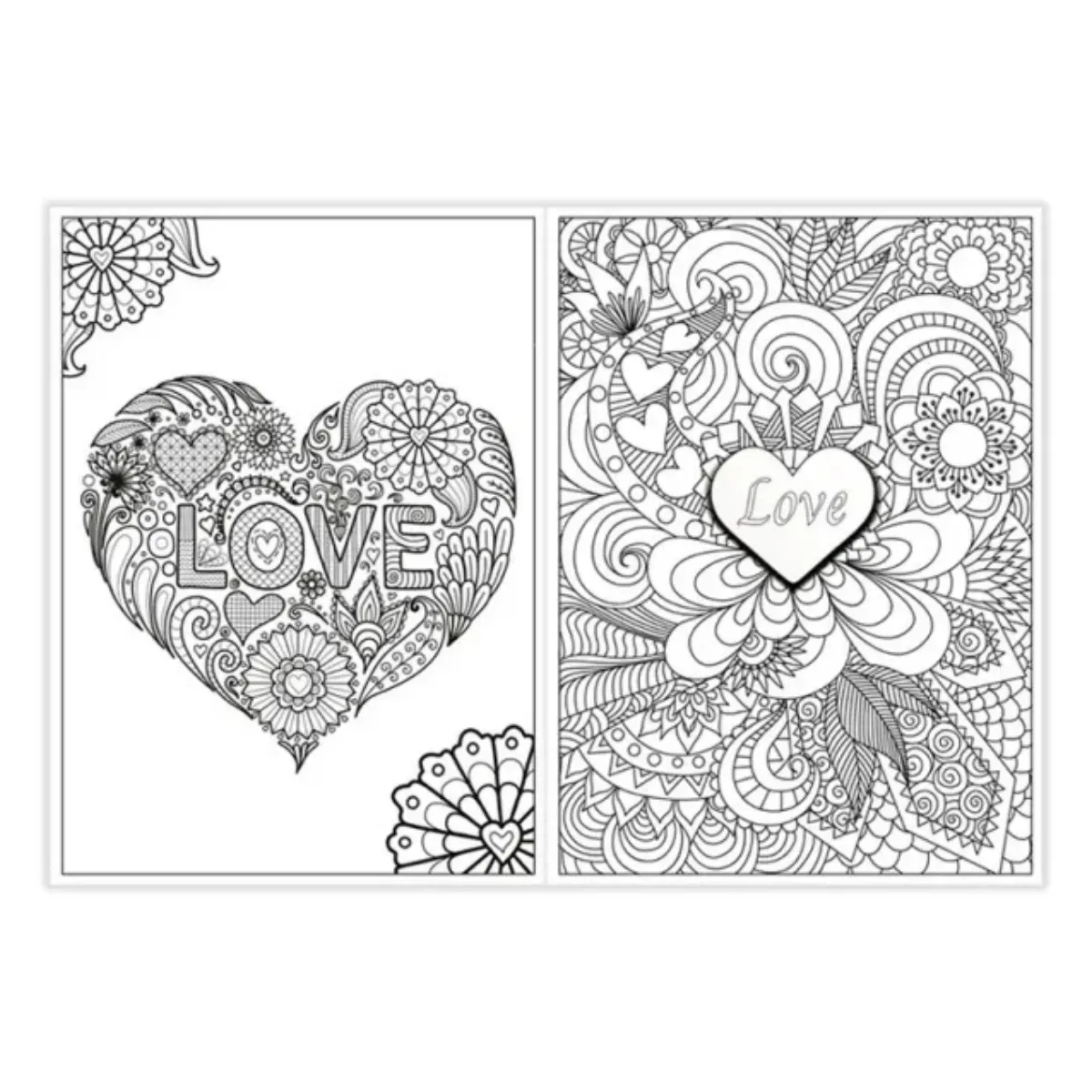 Libro para Colorear Mandalas - Amor