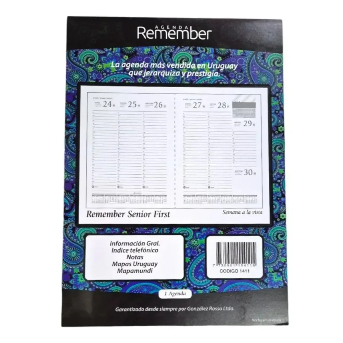 Agenda Semanal Remember Senior First