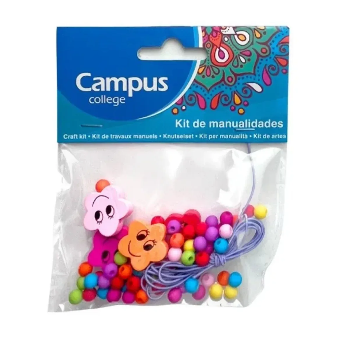 Set de Cuentas Flores para armar pulseras y collares