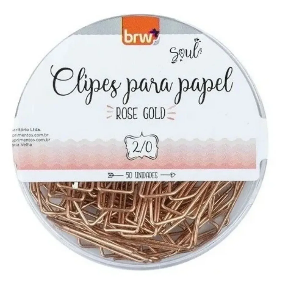 Clips x50 unidades Rose Gold - BRW